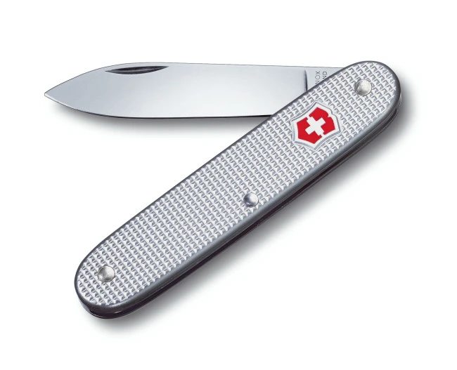 Pioneer 1: Coltello Tascabile Victorinox Manico Con Guance In Alox Striato 1 Pioneer 1: Coltello Tascabile Victorinox Manico Con Guance In Alox Striato