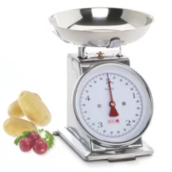 Bilancia Meccanica Da Cucina Inox Fino 5 Kg. Con Piatto Estraibile