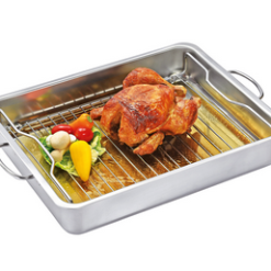 Rostiera Teglia Rettangolare Style Con Griglia Media