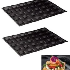 Set 2 Stampi Microforati Quadrati D. 3,5 Cm. Di Martellato