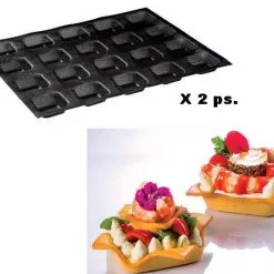 Set 2 Stampi Microforati Quadrato D. 5 Cm. Di Martellato
