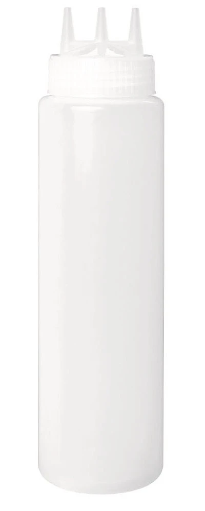 Flacone Dosatore 3 Beccucci In Polipropilene Bianco 3 Flacone Dosatore 3 Beccucci In Polipropilene Bianco - immagine 3