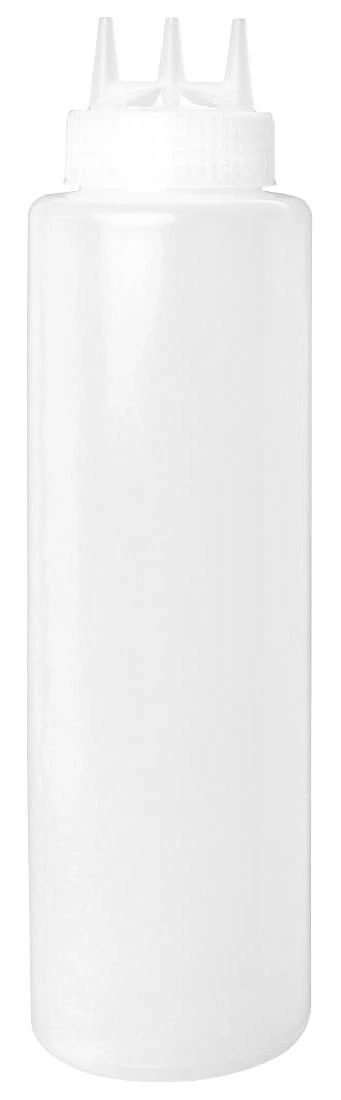 Flacone Dosatore 3 Beccucci In Polipropilene Bianco 1 Flacone Dosatore 3 Beccucci In Polipropilene Bianco