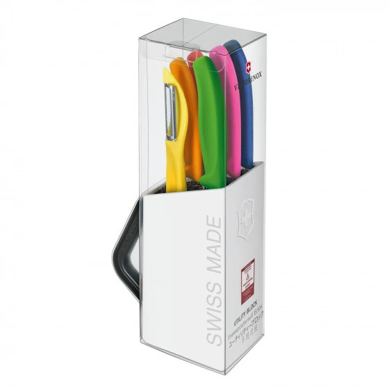 Swiss Classic Utility Block: Ceppo Bianco Con 6 Accessori Victorinox 3 Swiss Classic Utility Block: Ceppo Bianco Con 6 Accessori Victorinox - immagine 3