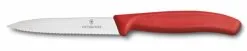 Spelucchino Seghettato Cm. 10 Serie Classic Di Victorinox - Manico Rosso
