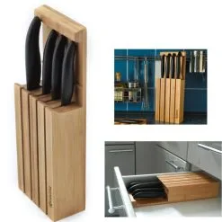 Ceppo In Legno Porta Coltelli Kyocera