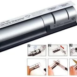 Affililatrice Coltelli In Ceramica, Titanio E Damasco