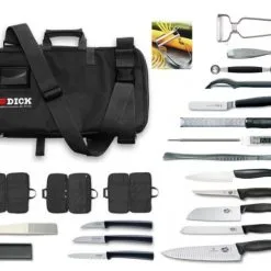 Valigetta GRAND CHEF Completa Di Coltelli Victorinox, Triangle, Kyocera, Accessori Microplane E TFA