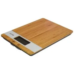 Bilancia Digitale Con Base In Bambù Peso 5 Kg. Scala 1 Gr.