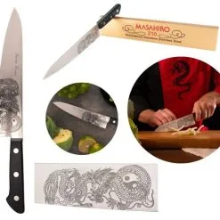 Coltello Giapponese Gyuto Masahiro Dragone Con Personalizzazione Nome