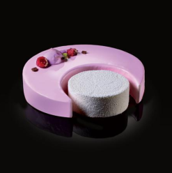 Set Moon Cake Idea: Due Fasce Cerchio E Mezzaluna Inox Di Martellato