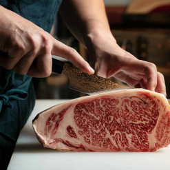 Set Zuiun Edizione Limitata: Coltello Damasco Kiritsuke Sujihiki + Grembiule Ecopelle -Vendite VICTORINOX taglio 1 1