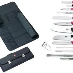 Valigetta Completa Di Coltelli Fibrox E Classic Fucsia Di Victorinox + Accessori
